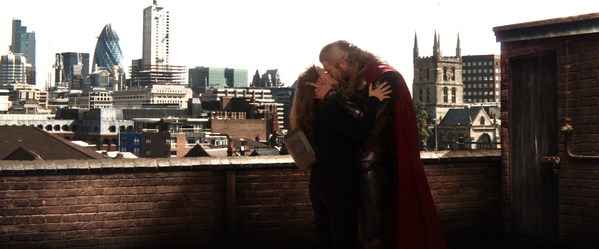 I love that they brought in Hemsworth's wife for this kiss. Because kissing Natalie Portman would have been a real chore.