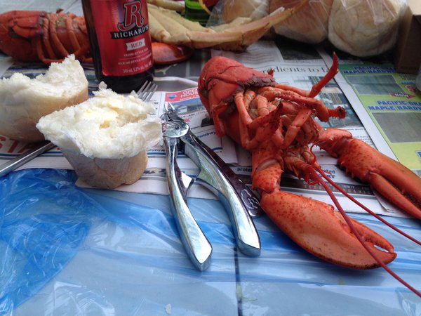 Confession: Eating lobster is just an excuse to consume dinner rolls.
