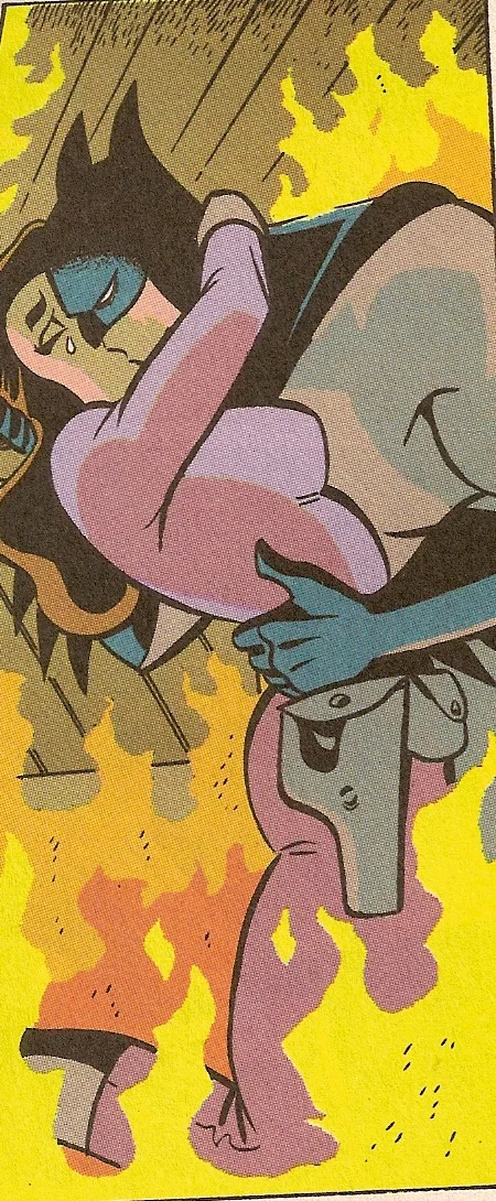 The fire started when they kissed.