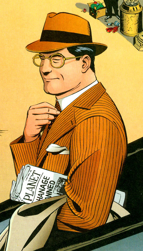 "All right, Clarkie, time to knock 'em dead!"