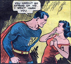 Personal space, Superman.