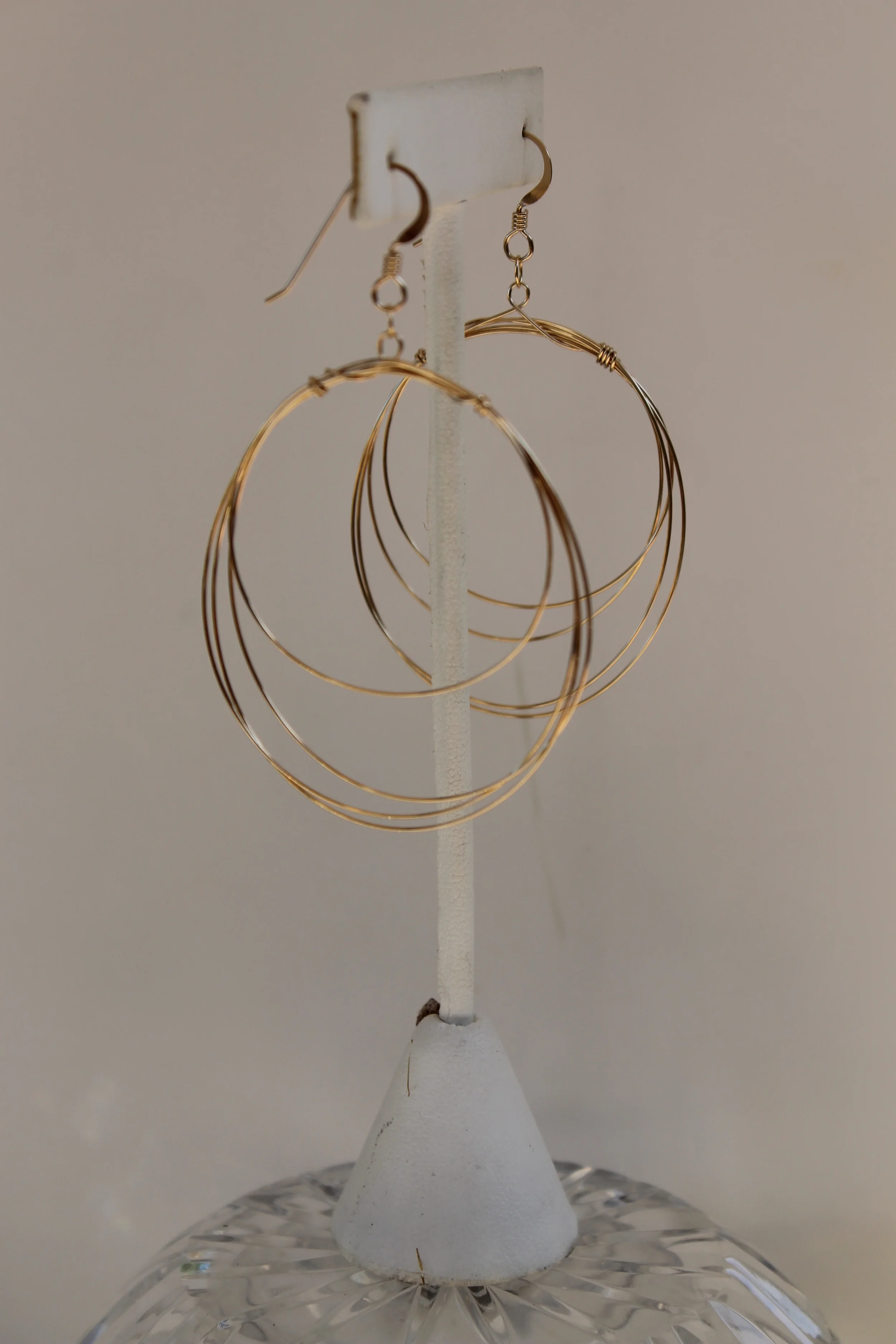 Large 18K Gold Filled loose wrap hoop