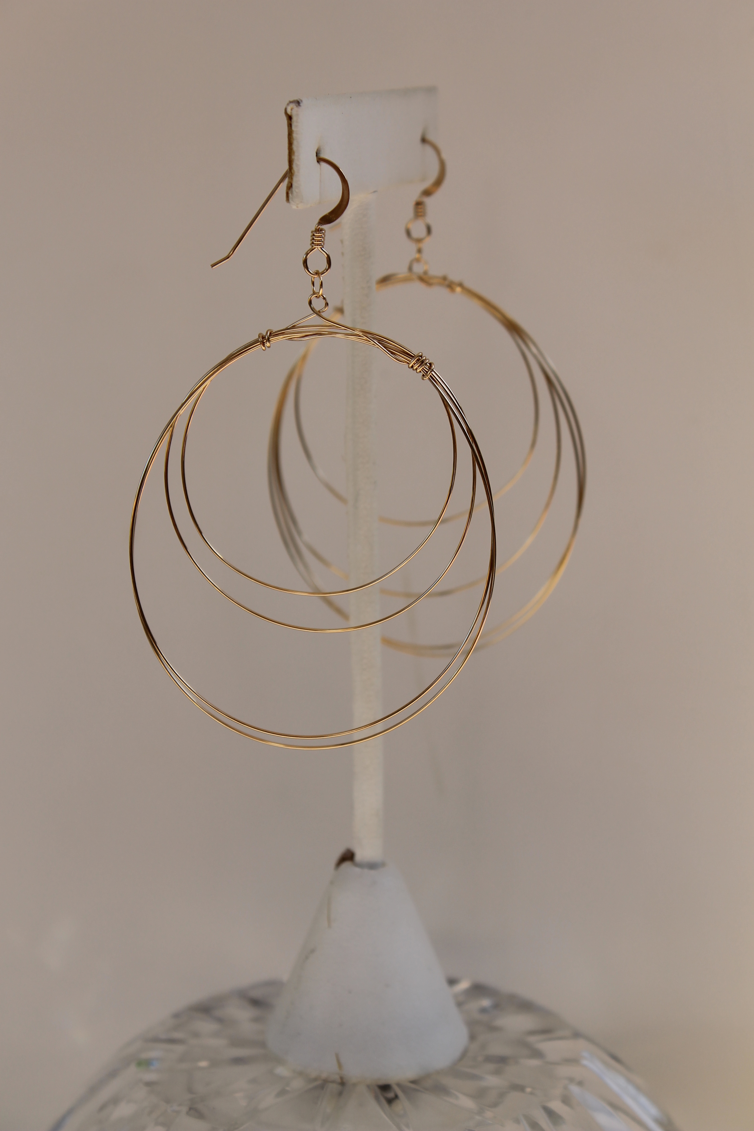 XLarge 18K Gold Filled loose wrap hoops