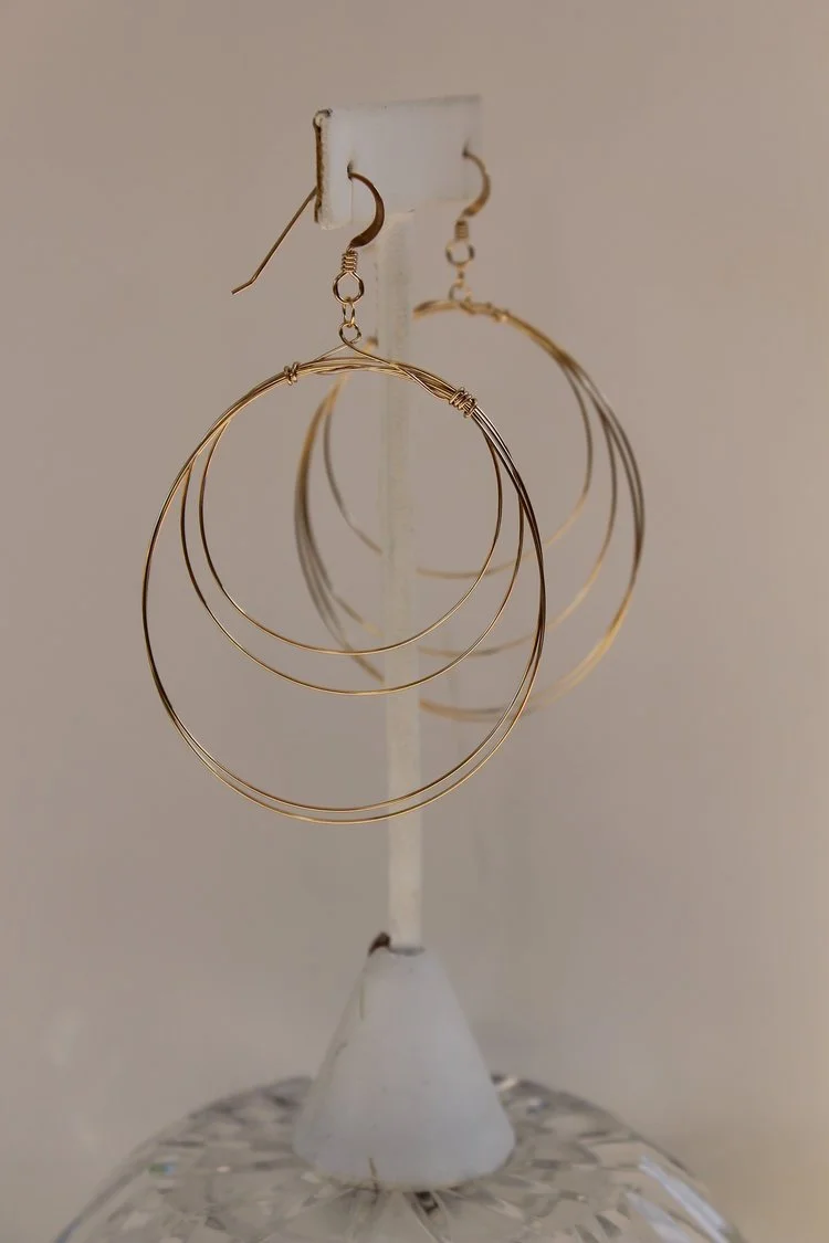 Large loose wrapped hoops