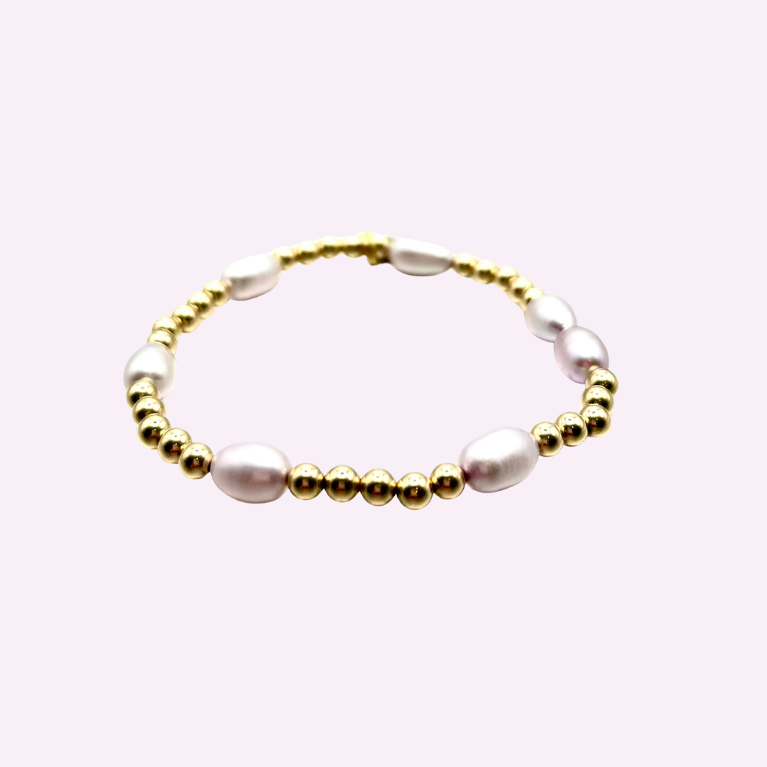 Light Lavender Mother of Pearl Bracelet