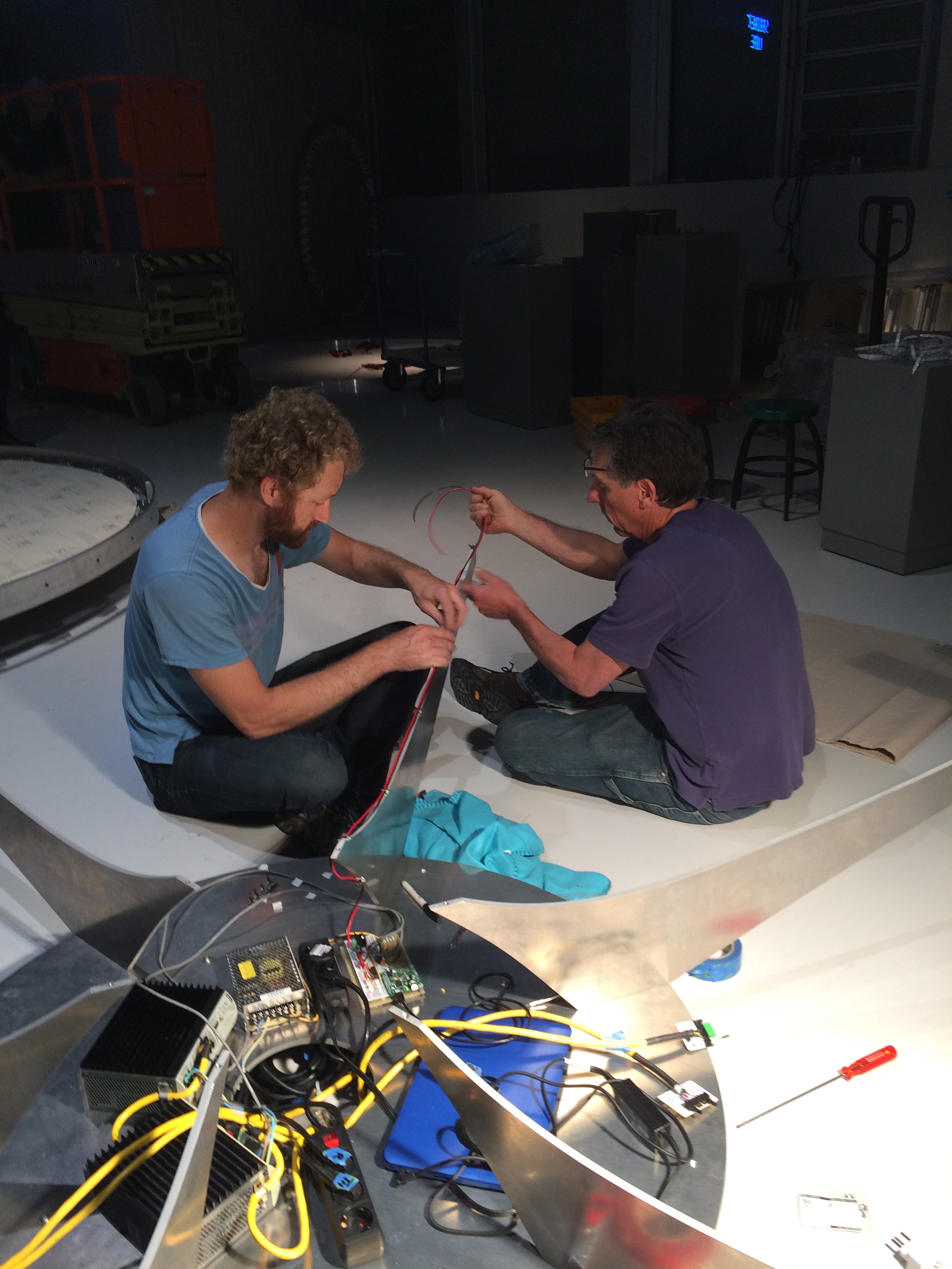 finalizing wiring and electronics