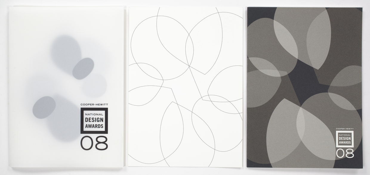 The 2008 gala invitation suite was designed around a "floral" element made of the 8 counter forms from 4 figure 8's. The counter forms were rendered in line, color and volume as well as being animated for the AV presentation at the gala.