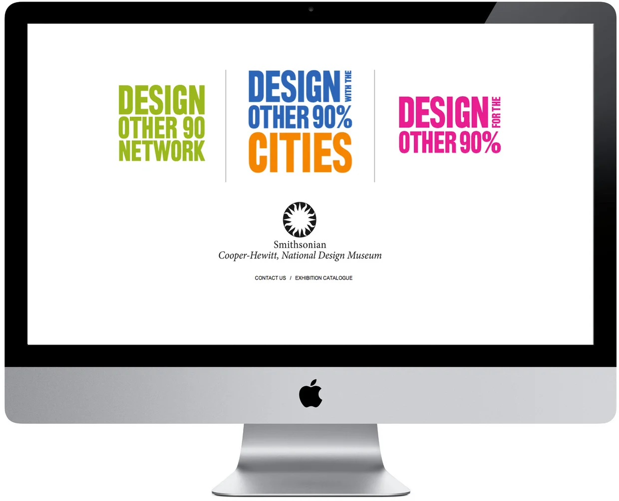 Funnel page: exhibition web site that expanded the reach of the "Design Other 90" message beyond the exhibition and catalog. In addition to showing the exhibition objects from the original, still traveling "Design for the Other 90%" exhibition, and the more recent "Design With the Other 90%: Cities" exhibition objects, the museum wanted to create a social platform for citizens for diverse regions could share the knowledge and experience of project solutions that worked for their local communities.
