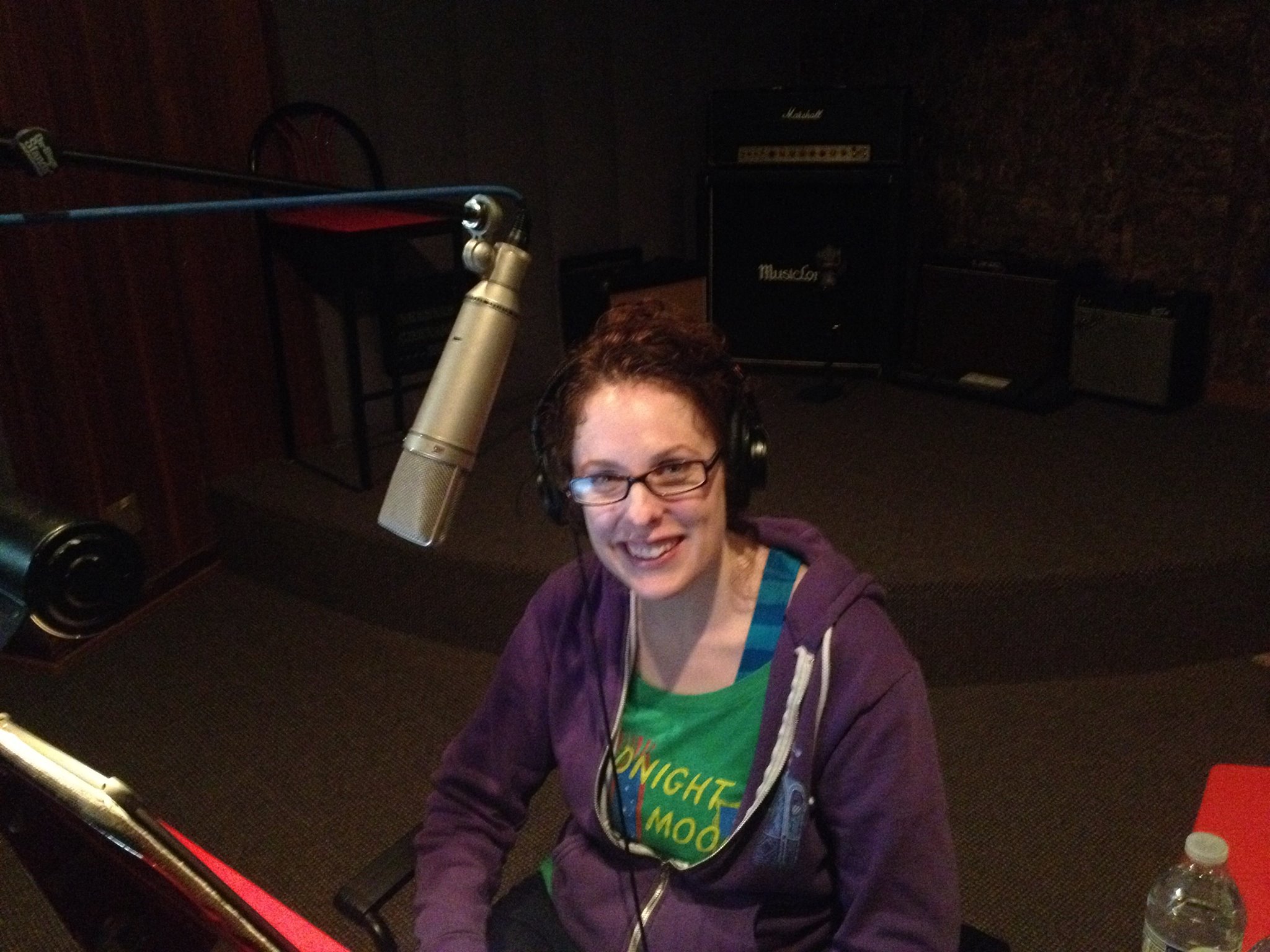 Recording the Audiobook for HUGO & ROSE. 