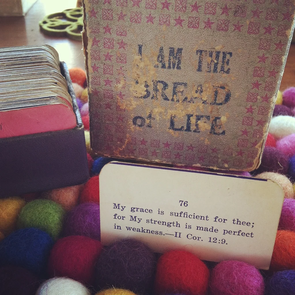Vintage scripture readings scored at the Tomales Flea Market earlier this month