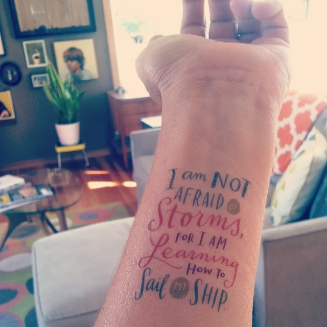 Temporary tattoo by artist Emily McDowell
