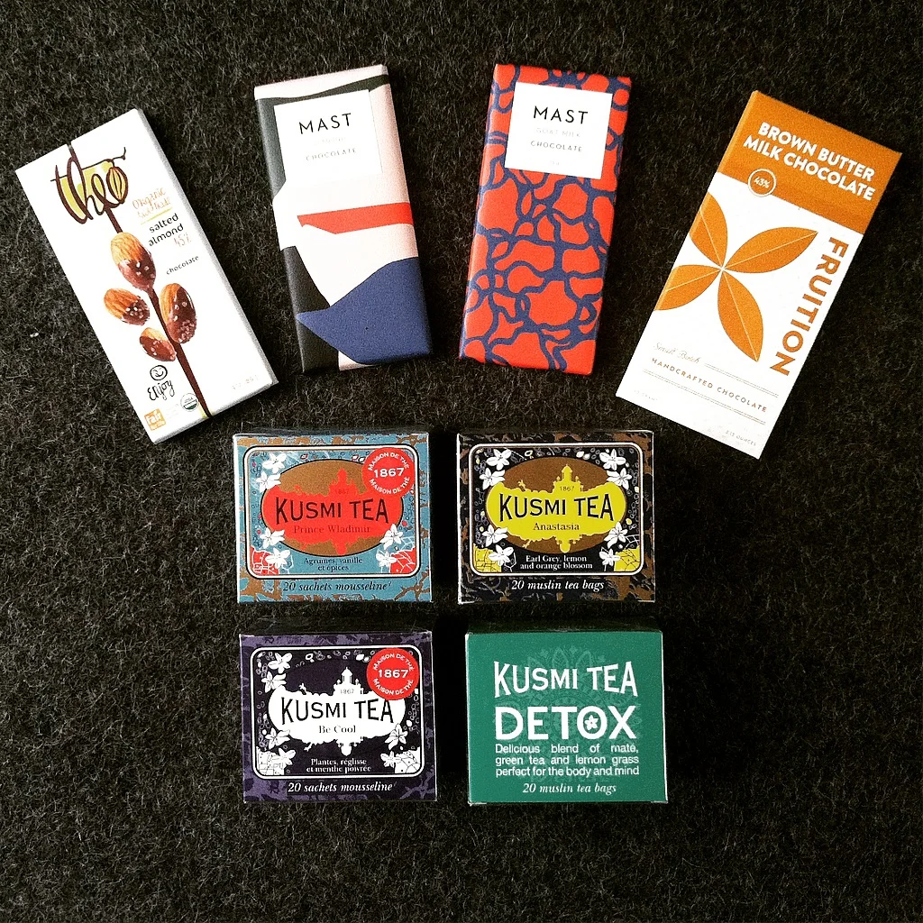 My sobriety toolbox includes lots of tea + chocolate