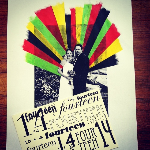 Last year's anniversary card