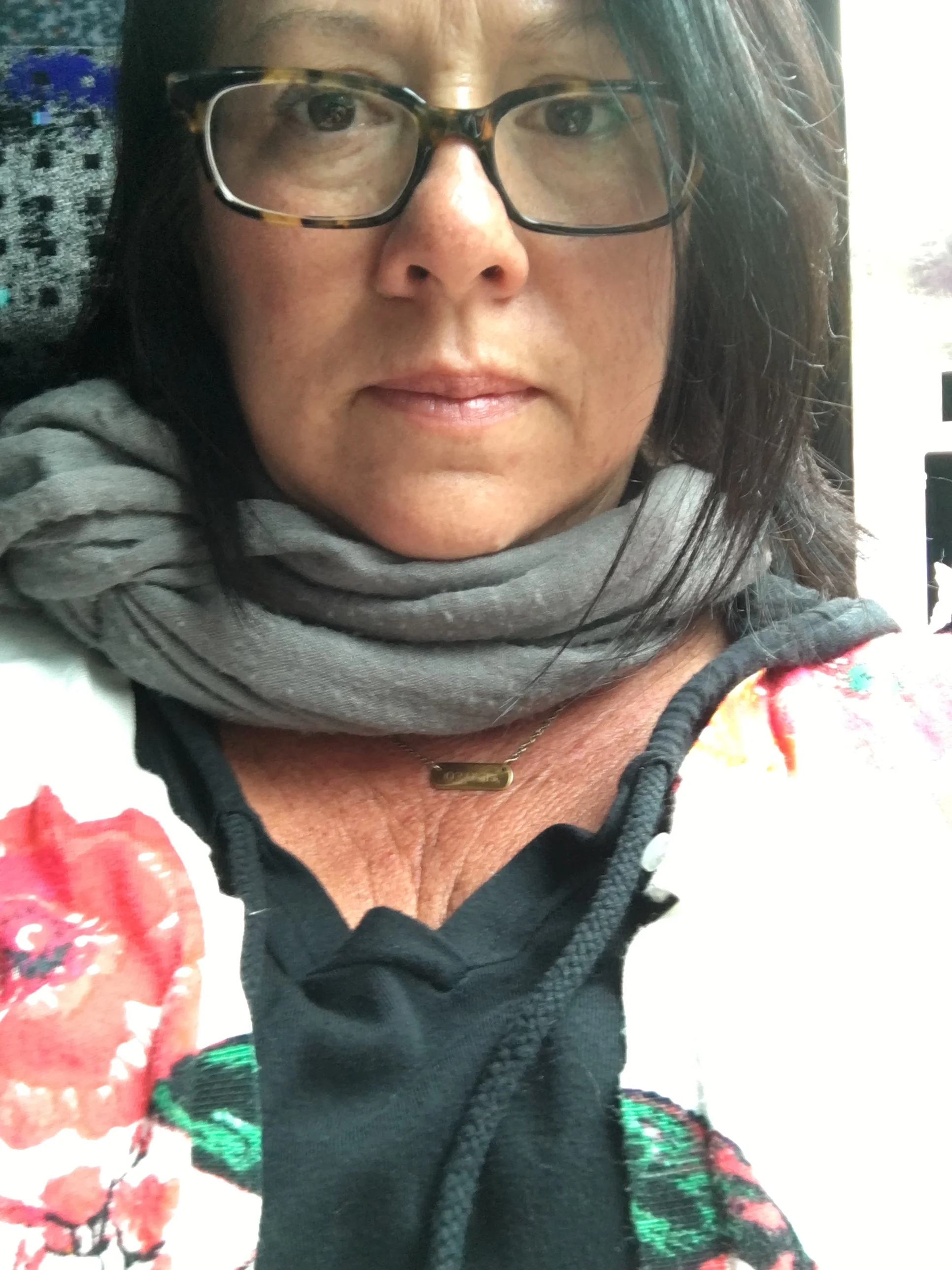 Anxiety Girl onboard just before take off to France. I'm texting with a few sober friends. They are my lifesavers.
