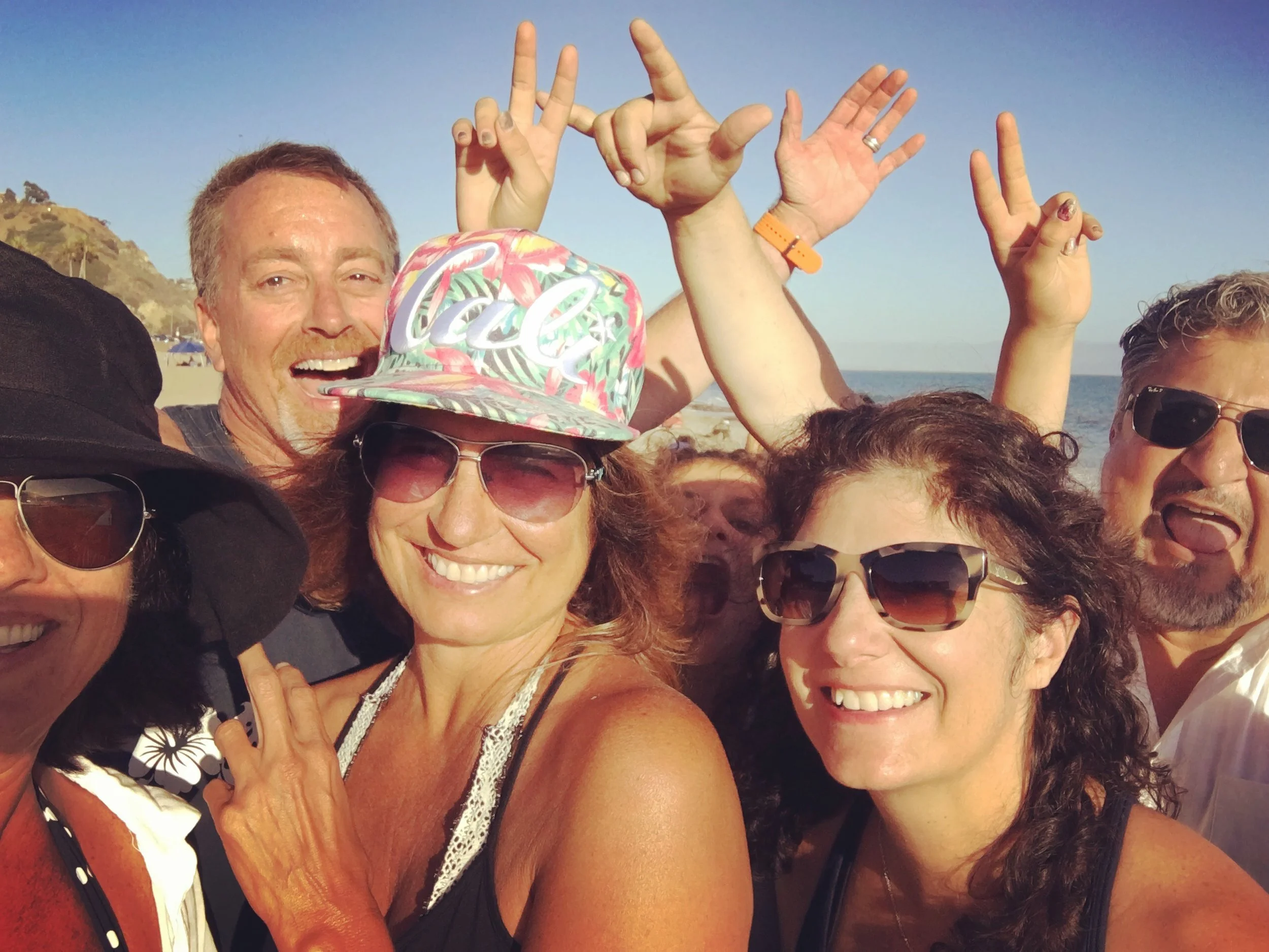 L-R: Me, Scott, Kacy, Sophia, Stephanie + Bert Pacific Palisades, CA - July 2016