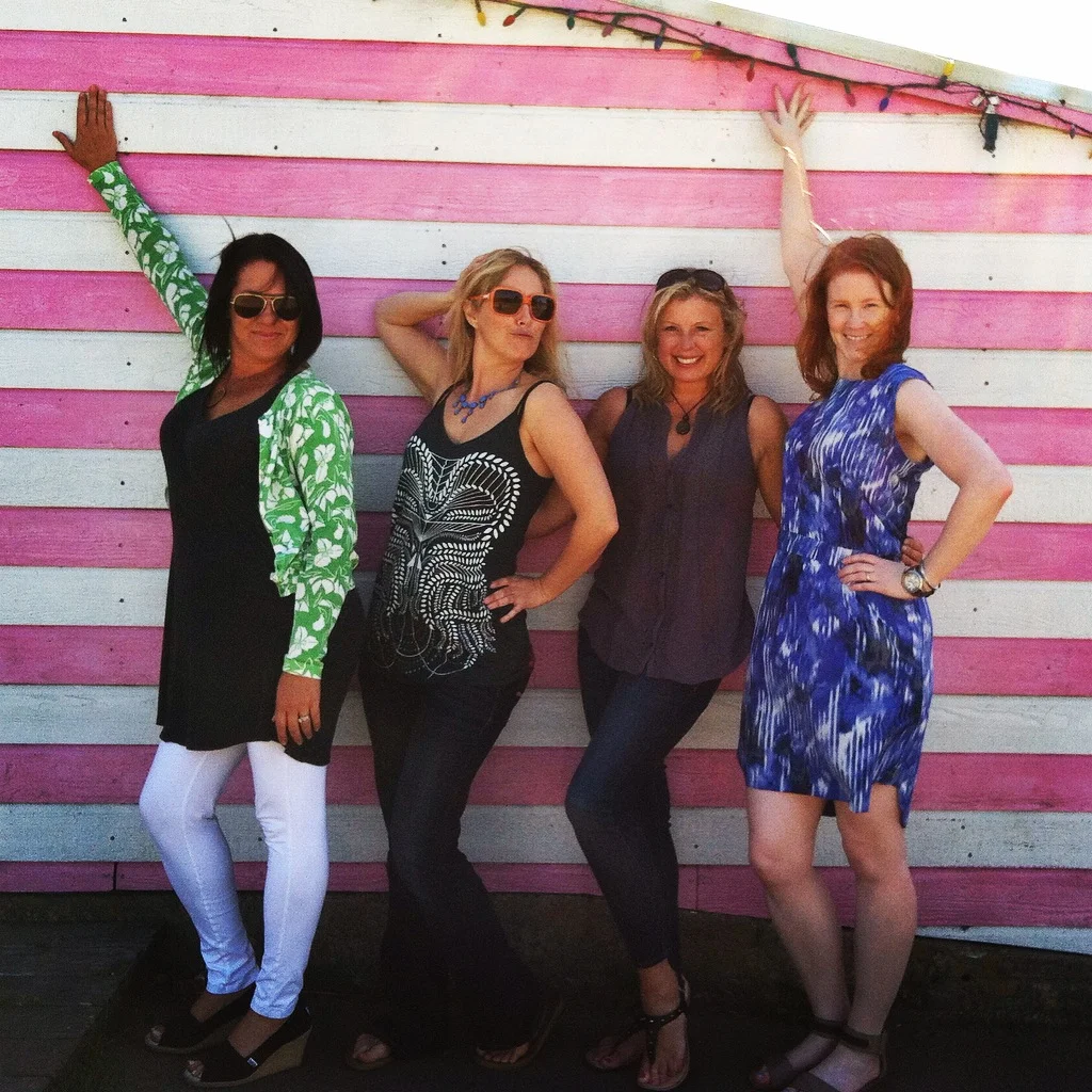 My roommates and forever friends from Write Doe Bay - Me, Elke, Michelle + Angi (L-R).