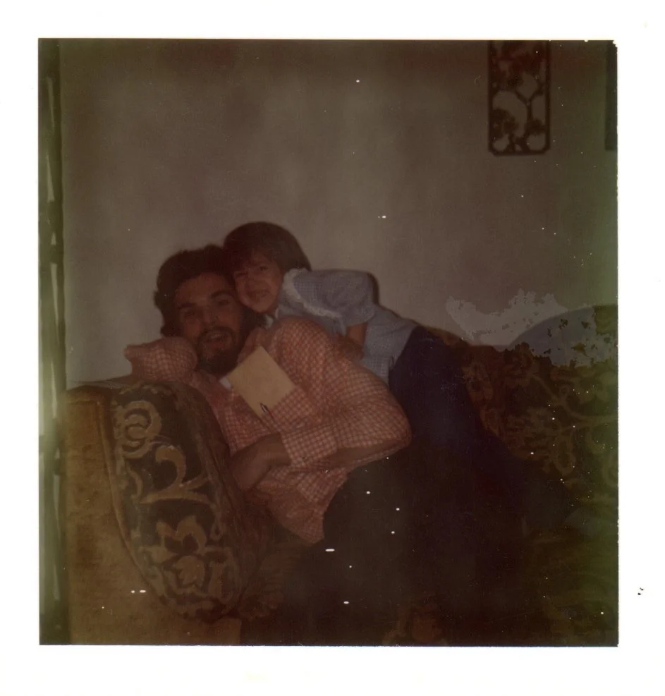 My favorite Uncle Bobby + 4 year old me + that awesome couch