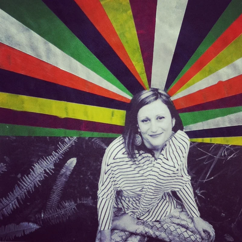 Original photo by: Danielle Coulter Mixed media using black/white image + acrylic paints