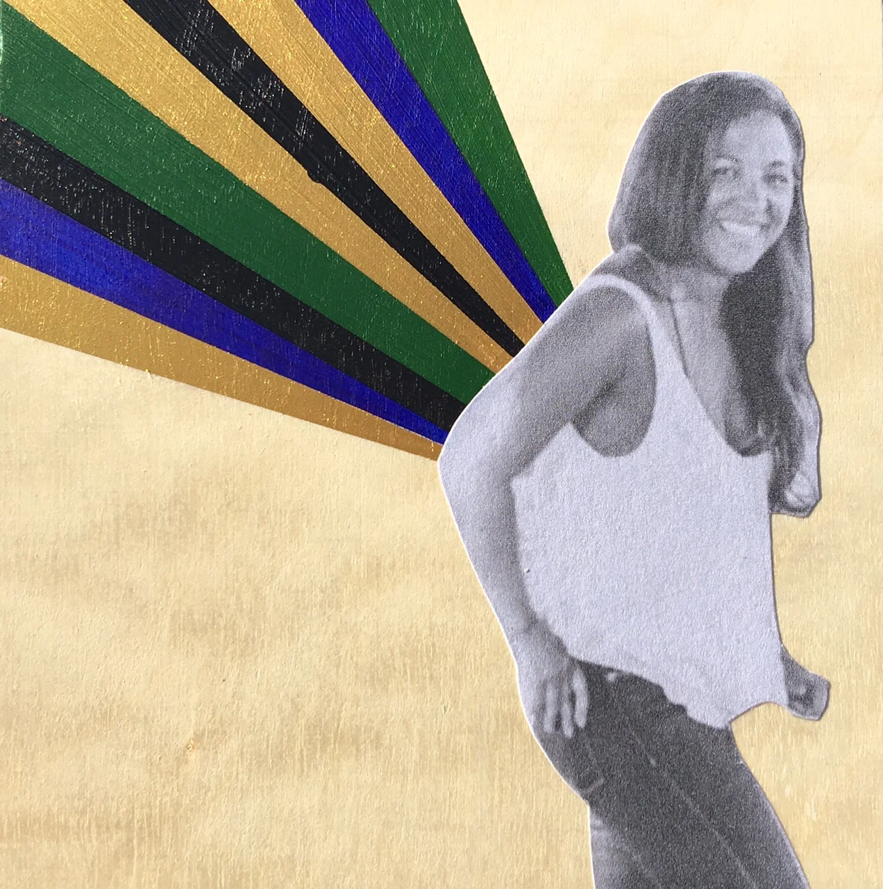 Original photo credit: Brooke Mayo photographers with acrylics added on 4" x 4" hardwood panel by me
