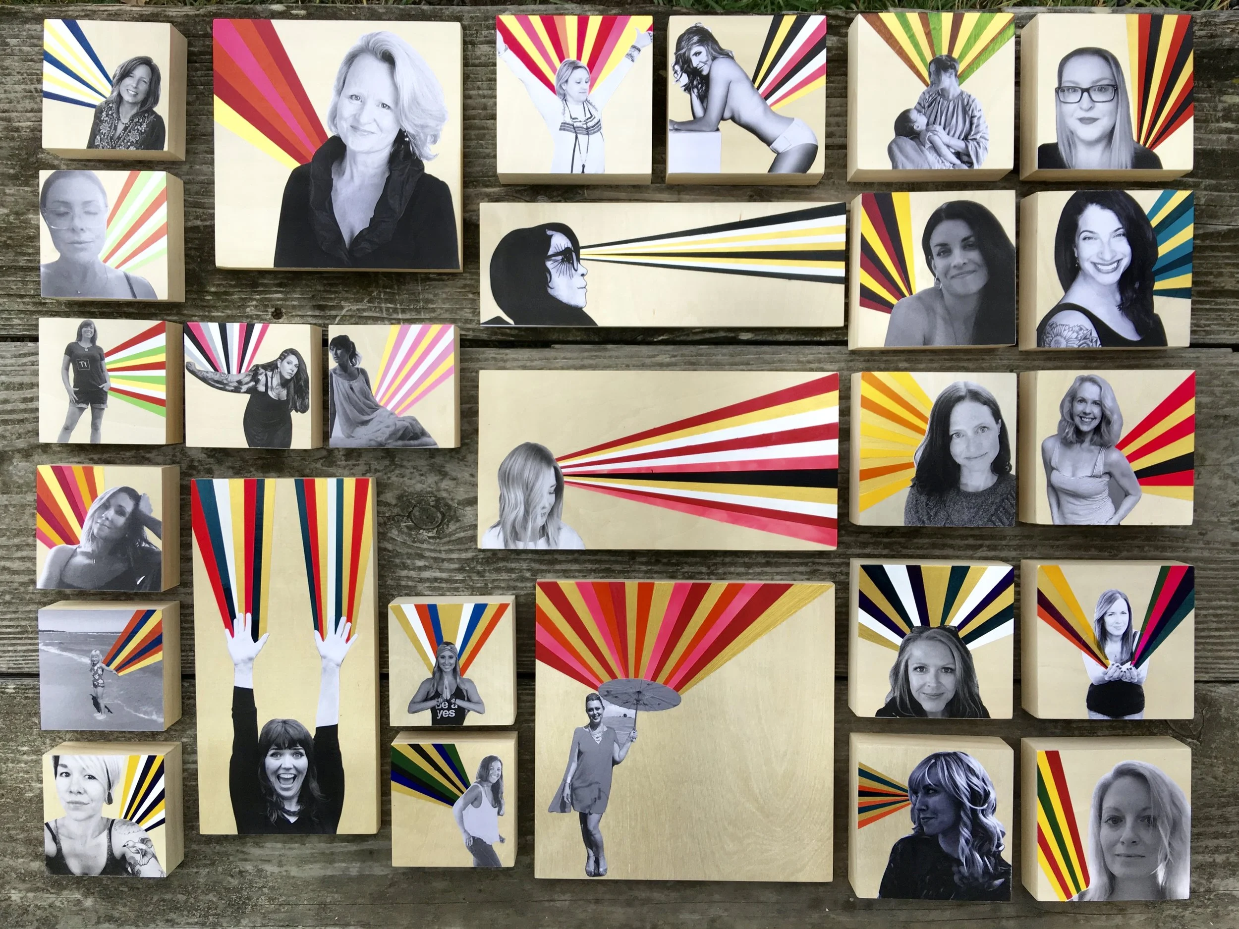 The artwork created for the Ray of Light Interviews for July thru December 2017