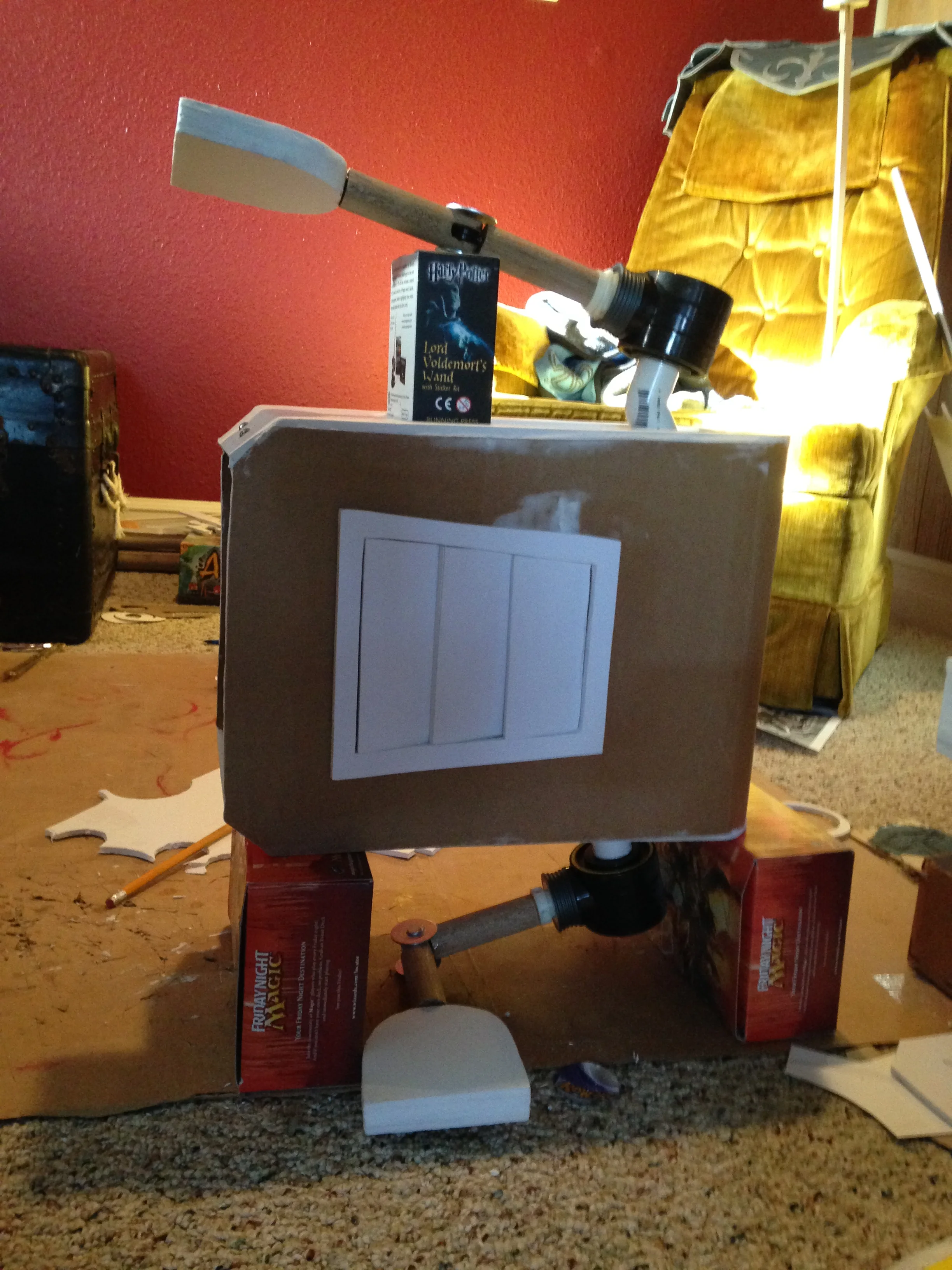 And... waiting for things to dry... and there's only so many ways you can keep things level...