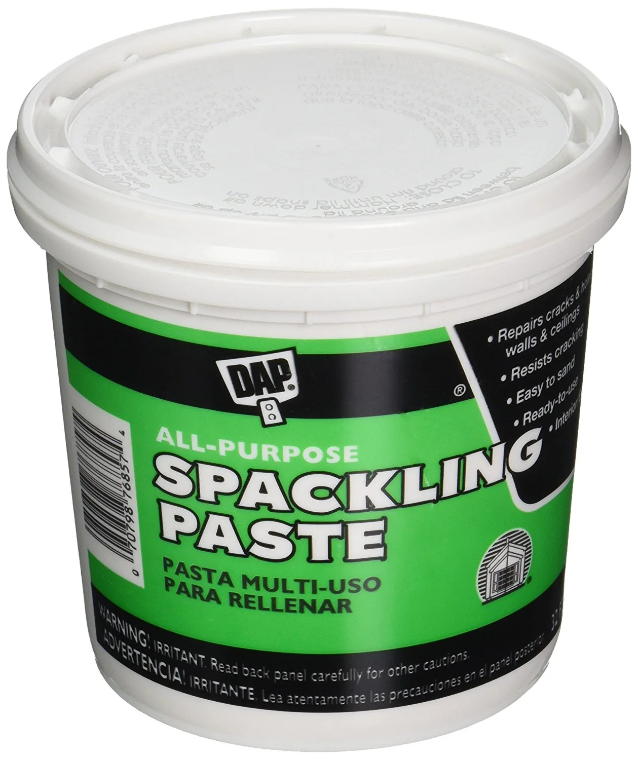 I use DAP All-Purpose Spackling Paste. It's inexpensive, sands easily, can generally be found in any hardware store and works well for my purposes. You can also find it on Amazon .