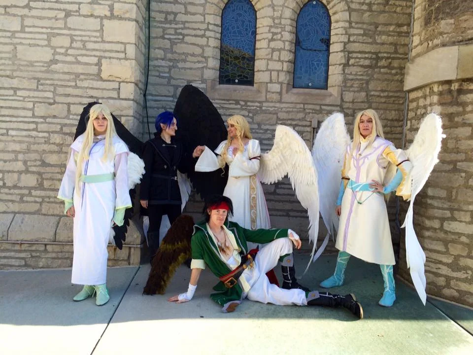 Leanne and Reyson (right) are Trimeriad Cosplay