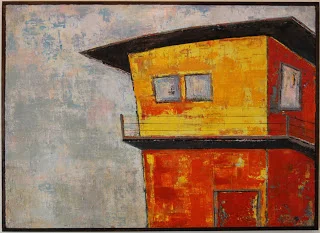 GENE'S PLACE / mixed media on canvas / 68" x 49.5" / SOLD