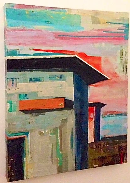 BACK TO THE FRONT / 18"x24" / mixed media on wood / 325 / SOLD
