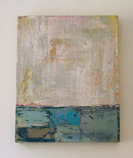YOU 'N ME, SEA / mixed media on wood / 16.5" x 20" / 440 / SOLD
