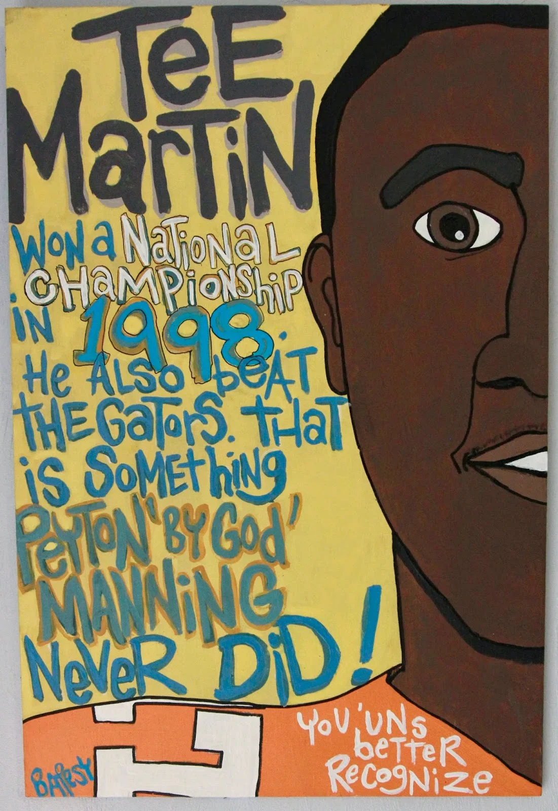 TEE MARTIN / paint on wood / 300 SOLD