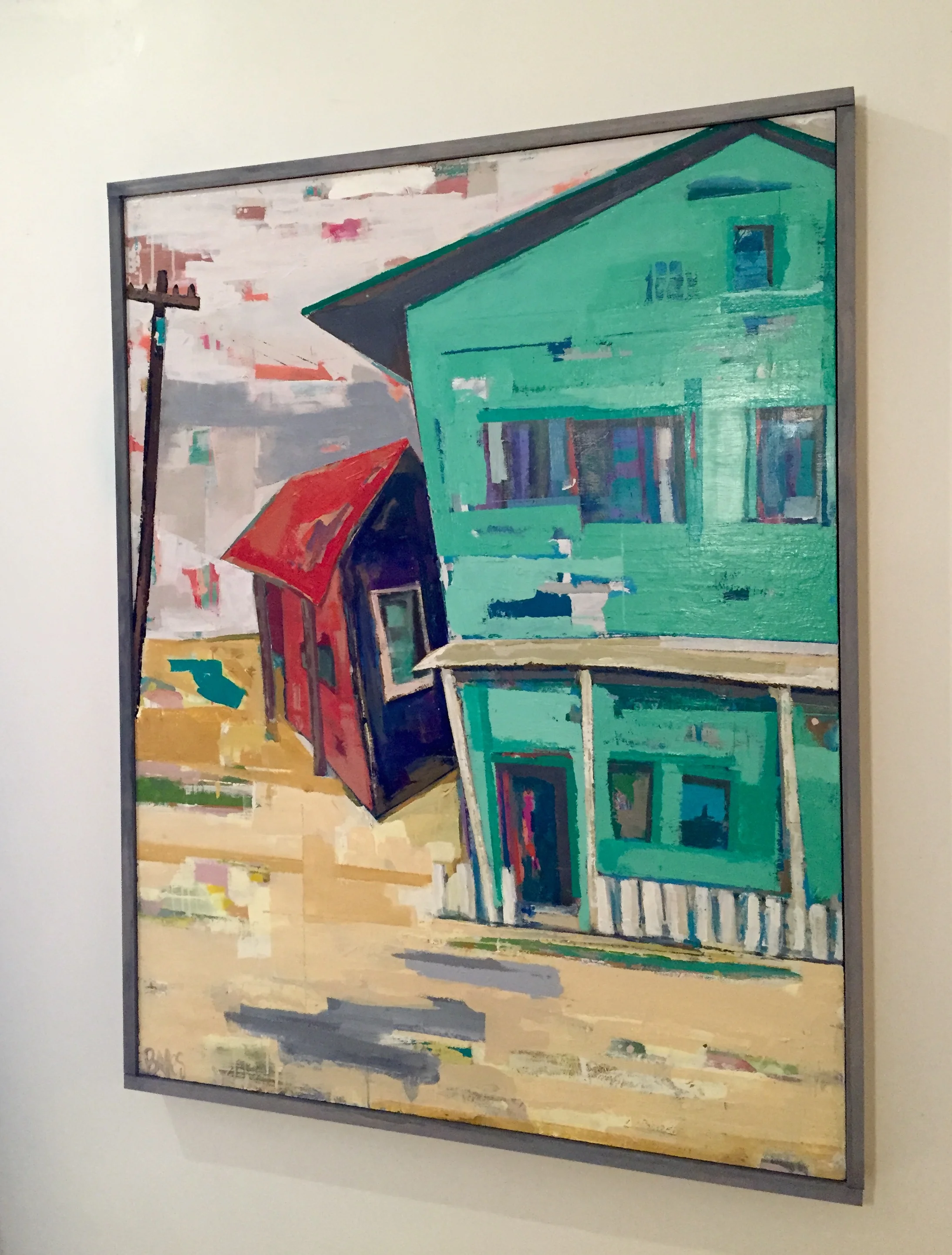 WIDE OPEN / mixed media on wood / 38.5" x 50" / SOLD