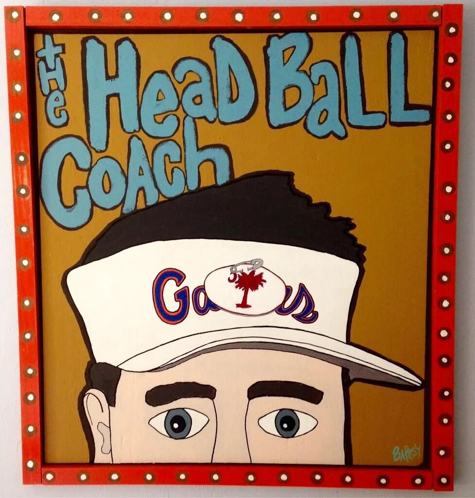 HBC - UNDERNEATH IT ALL / paint on wood / 35" x 38" / 1200 SOLD