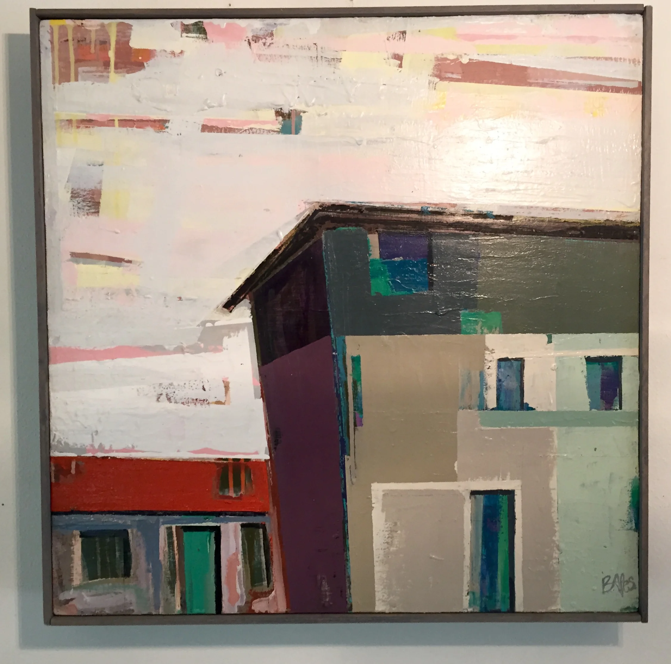 NACOGDOCHES / mixed media on wood 24.5" x 24.5" / 600 SOLD