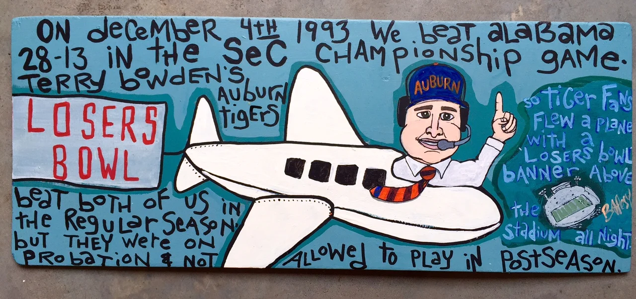 LOSERS BOWL / paint on wood / 275 / SOLD