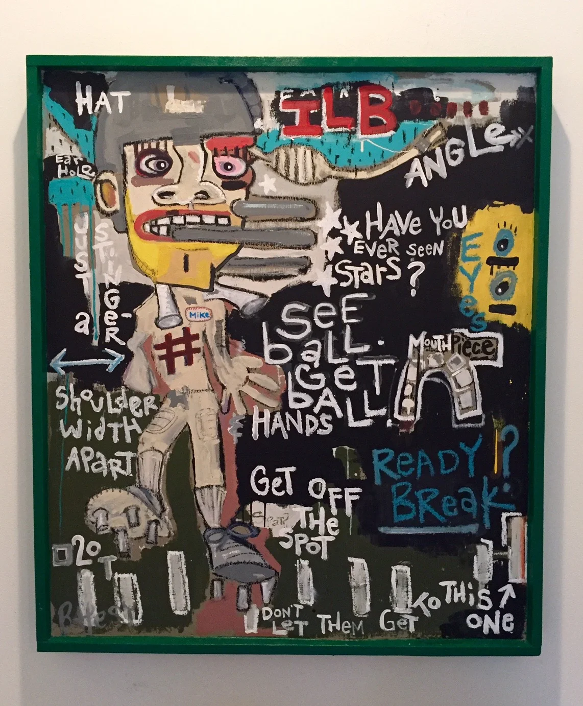 Hi, I'M MIKE / 38" x 44"/ paint on wood / 920