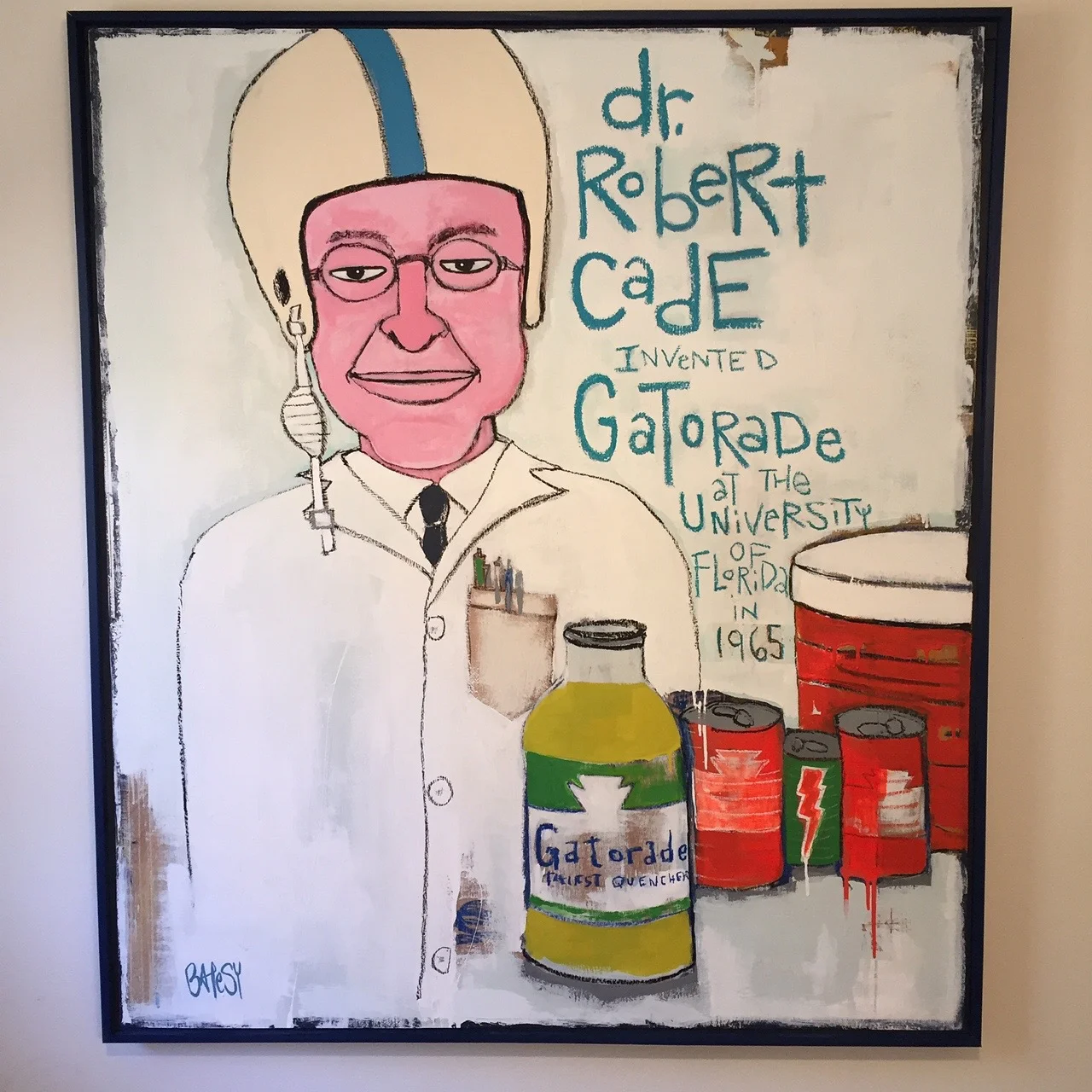 Dr. Cade / paint on wood / 46"x50" / 1500 / SOLD / In Collection of The Cade Museum