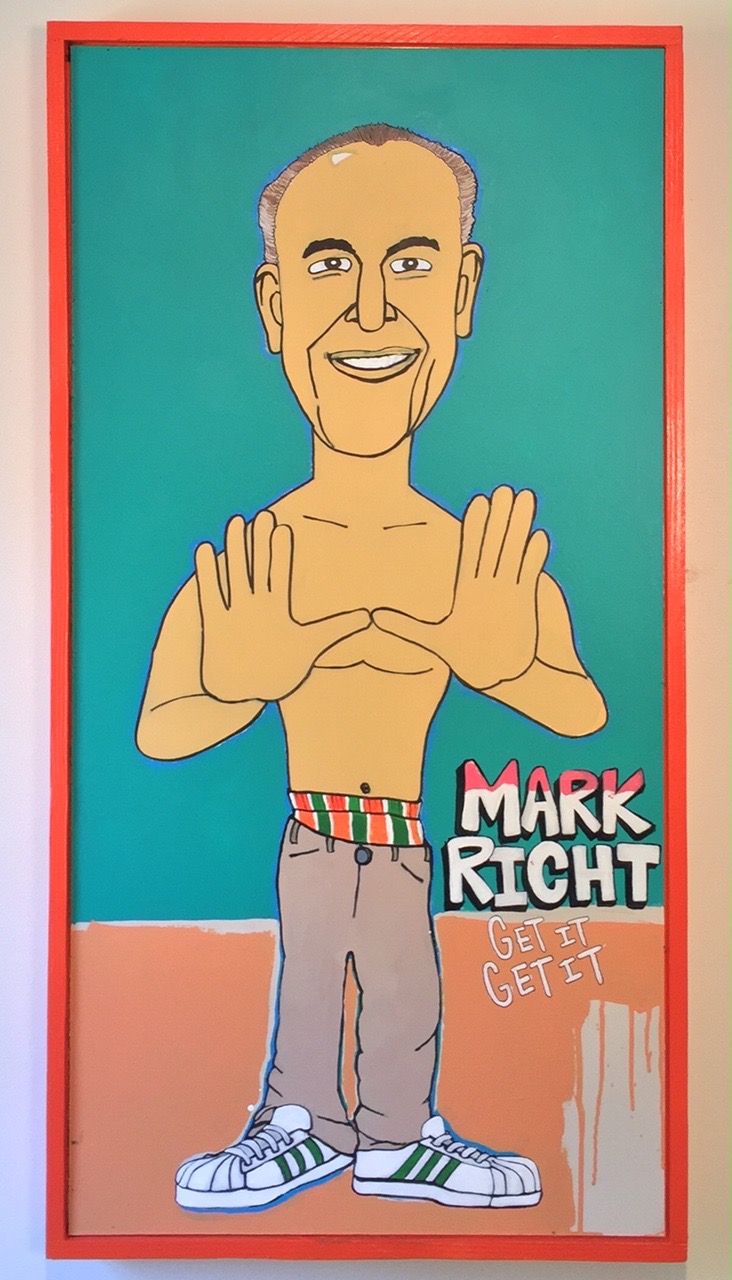Mark Richt - Get It Get It / paint on wood / 34"x50" / 850