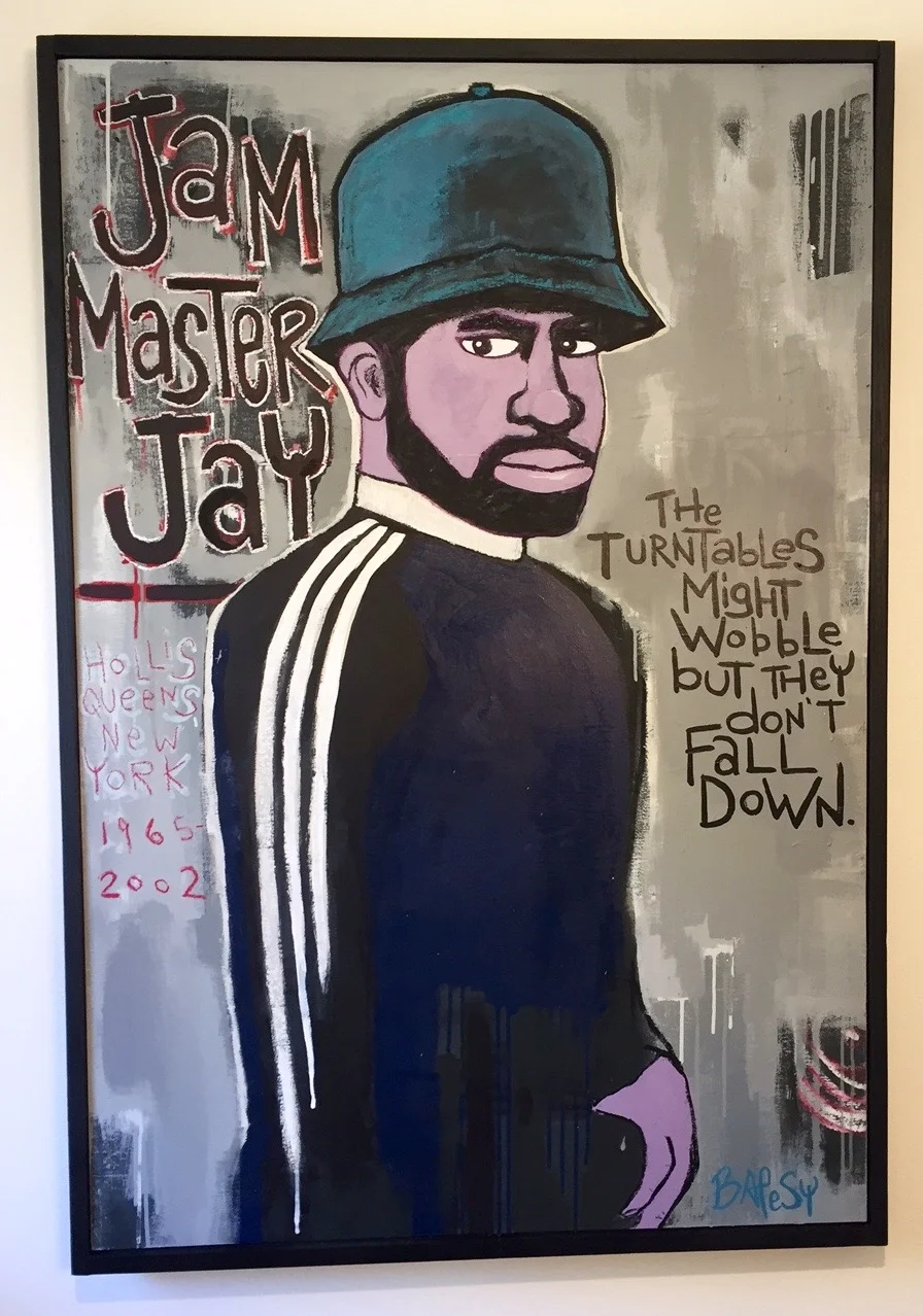 Jam Master Jay / paint on wood / 38"x50" / 900 SOLD
