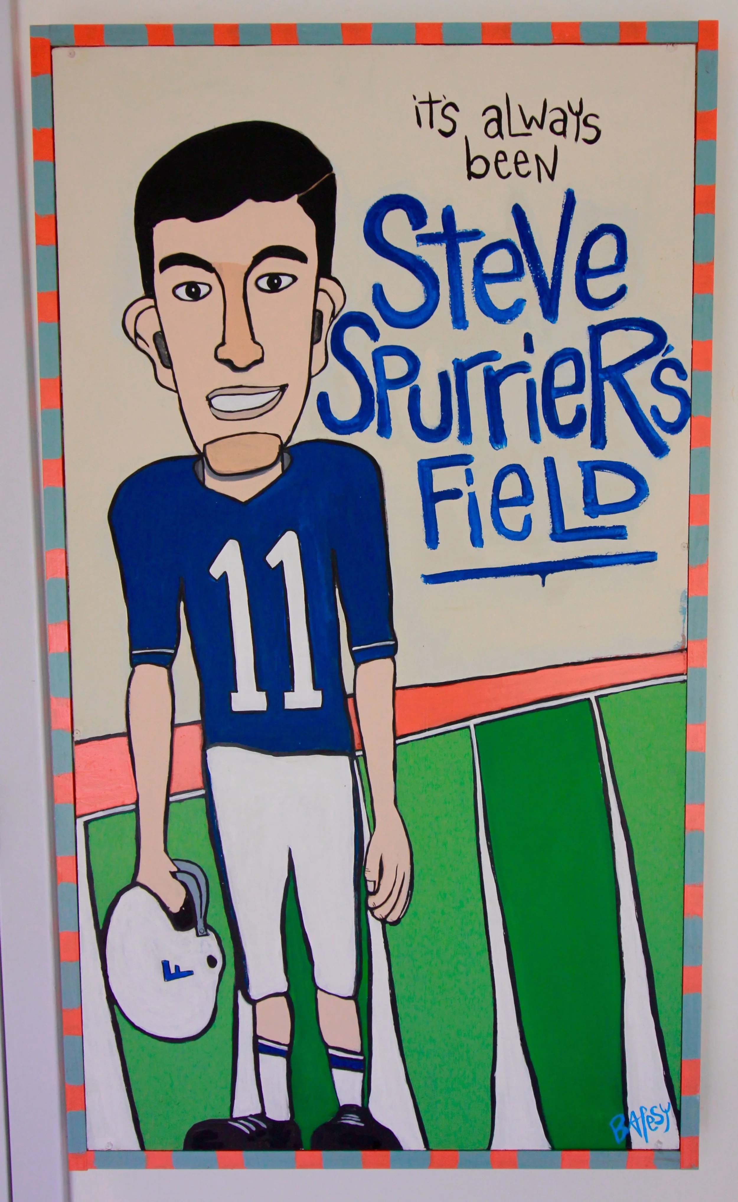 Steve Spurrier's Field / 26"x45" / 1000 / paint on wood / SOLD