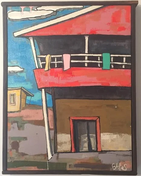 Back From The Beach / 25"x20" / mixed media on reclaimed wood / SOLD