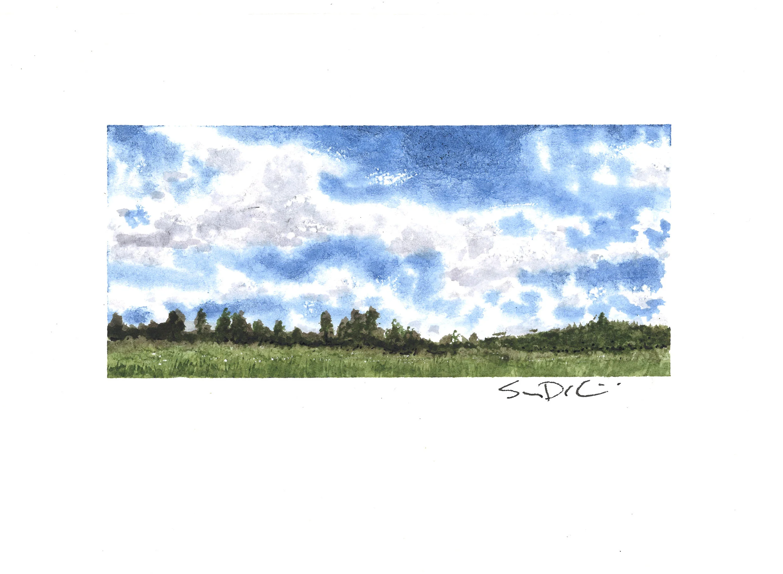 blue skies II - SOLD