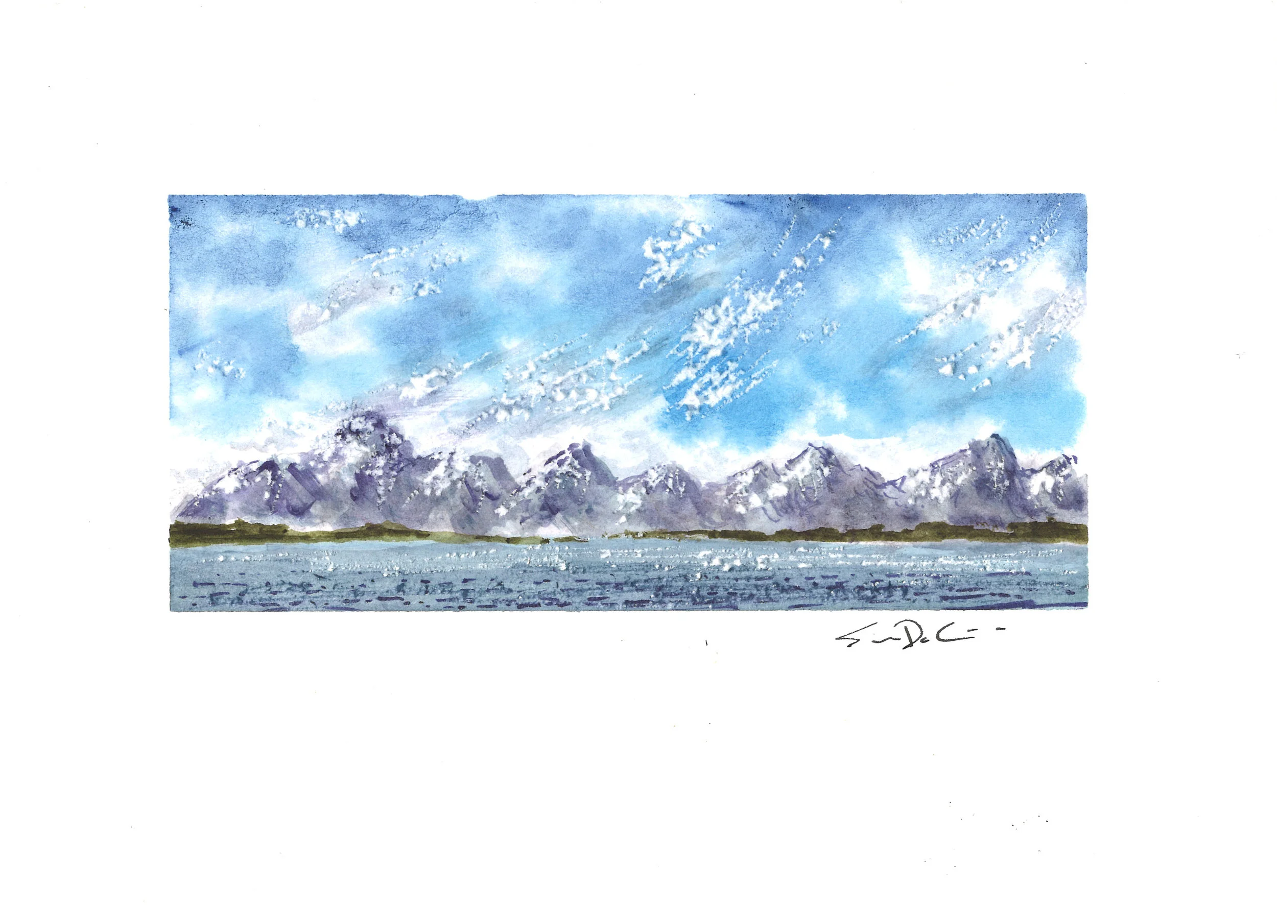 wind over mountains