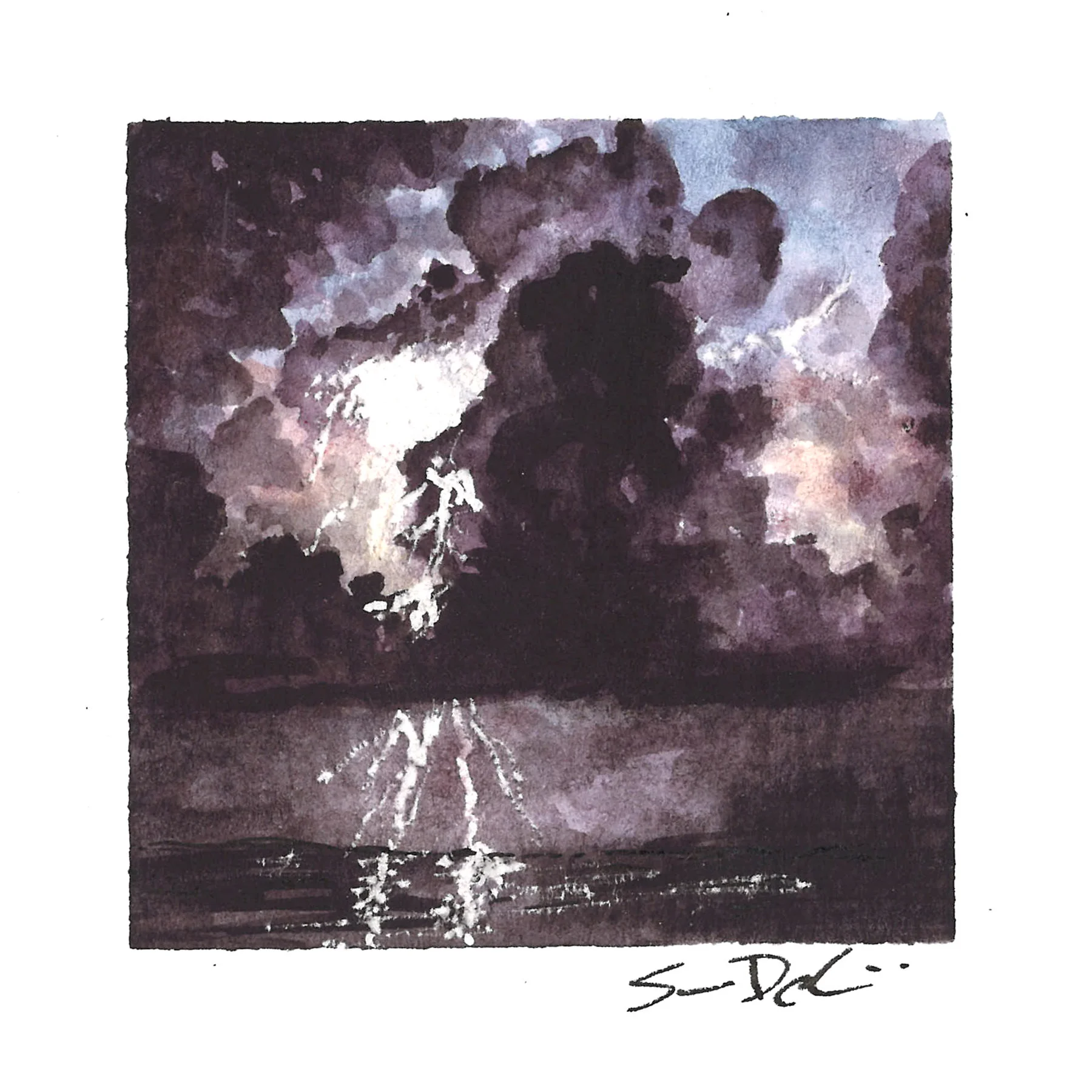 lightning above and below