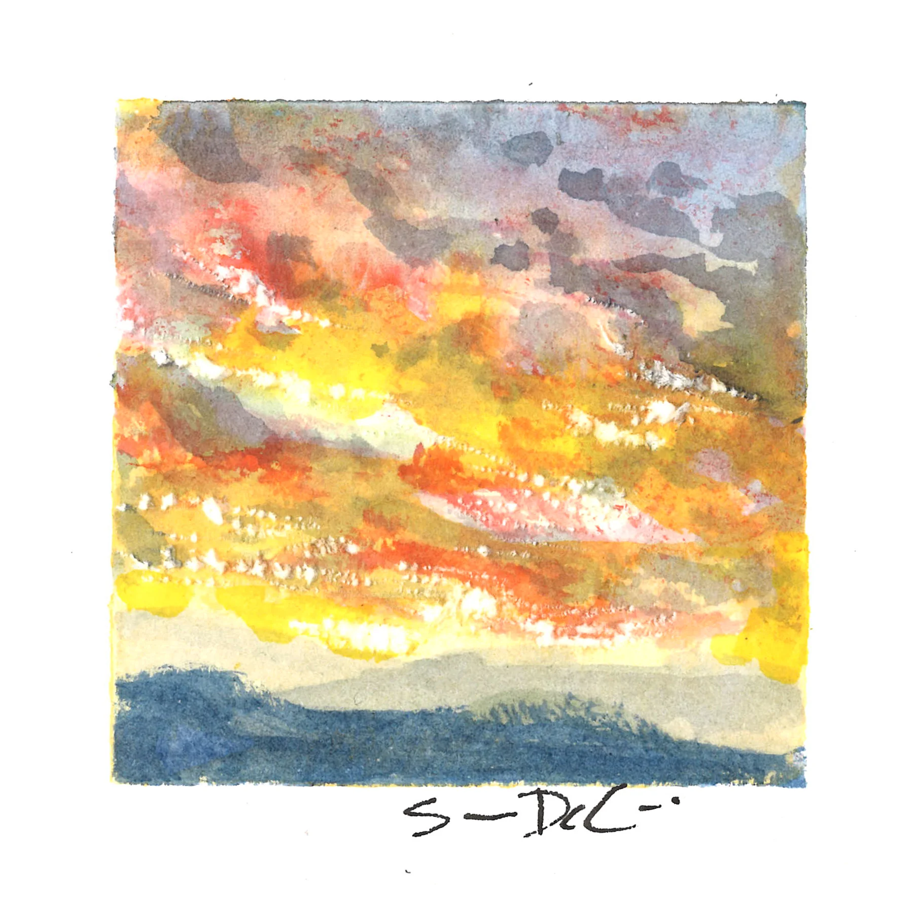 sky on fire II - SOLD