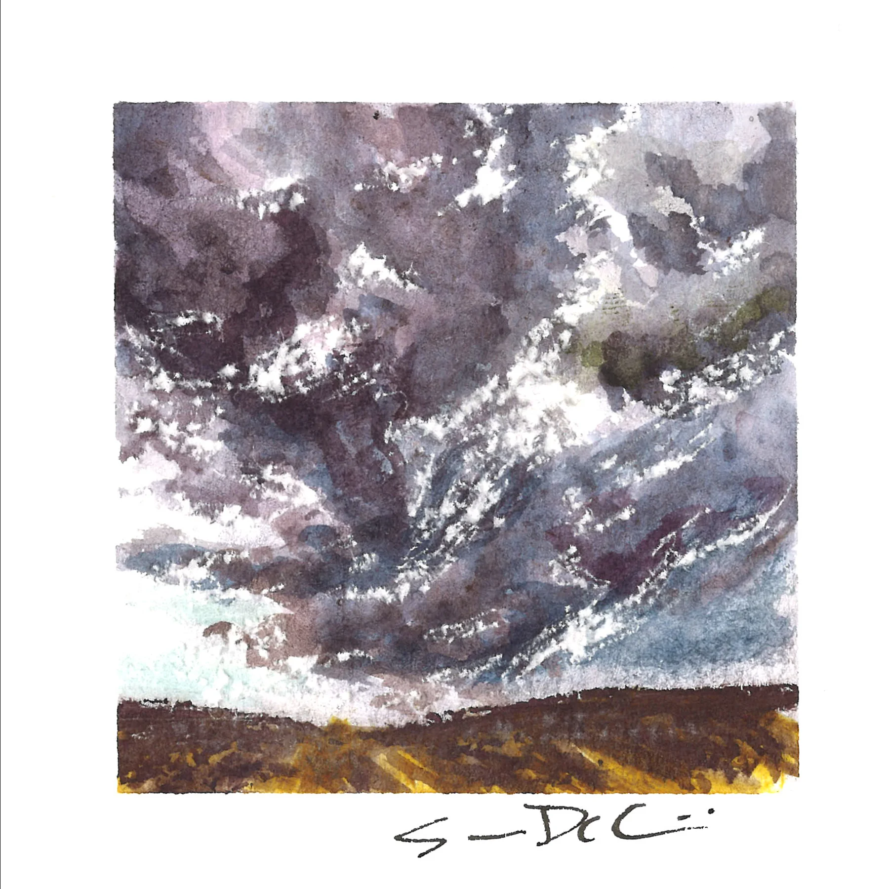 storm over the field
