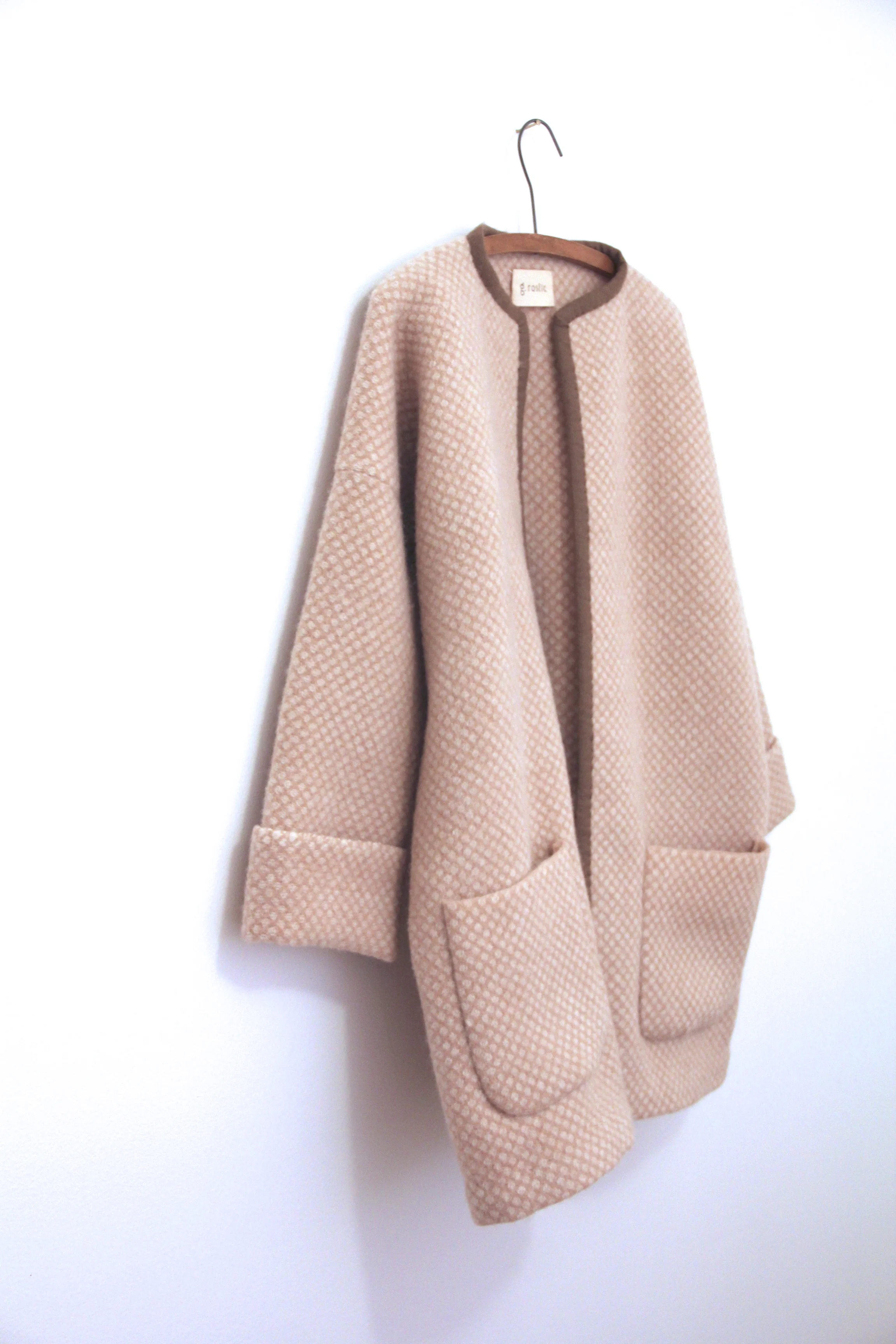 'cafe au lait' cocoon coat