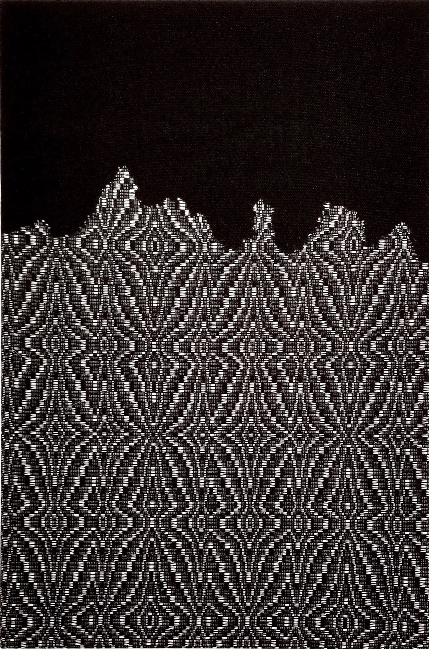 Glacial Wall, 2019 Handwoven Wool & Cotton by Kim Mirus