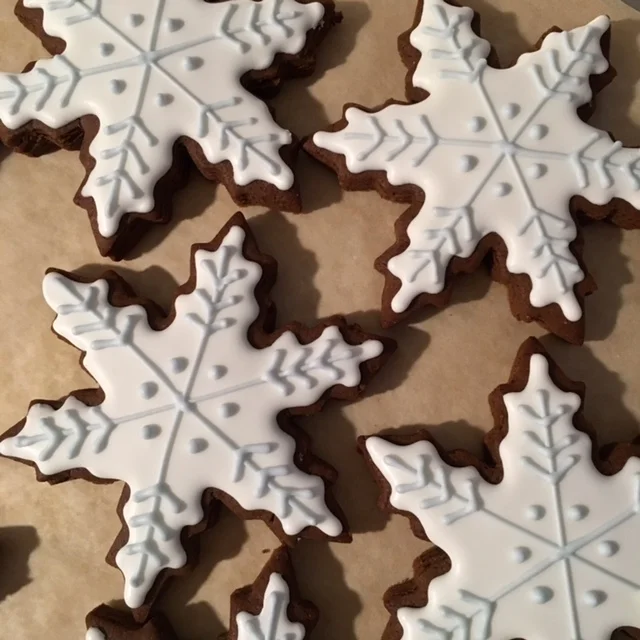 Heidi Rose's Gingerbread Snowflake Cookies
