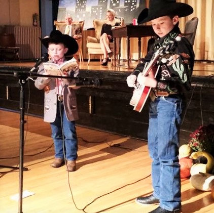 The Singleton brothers performing at Fohs Hall.